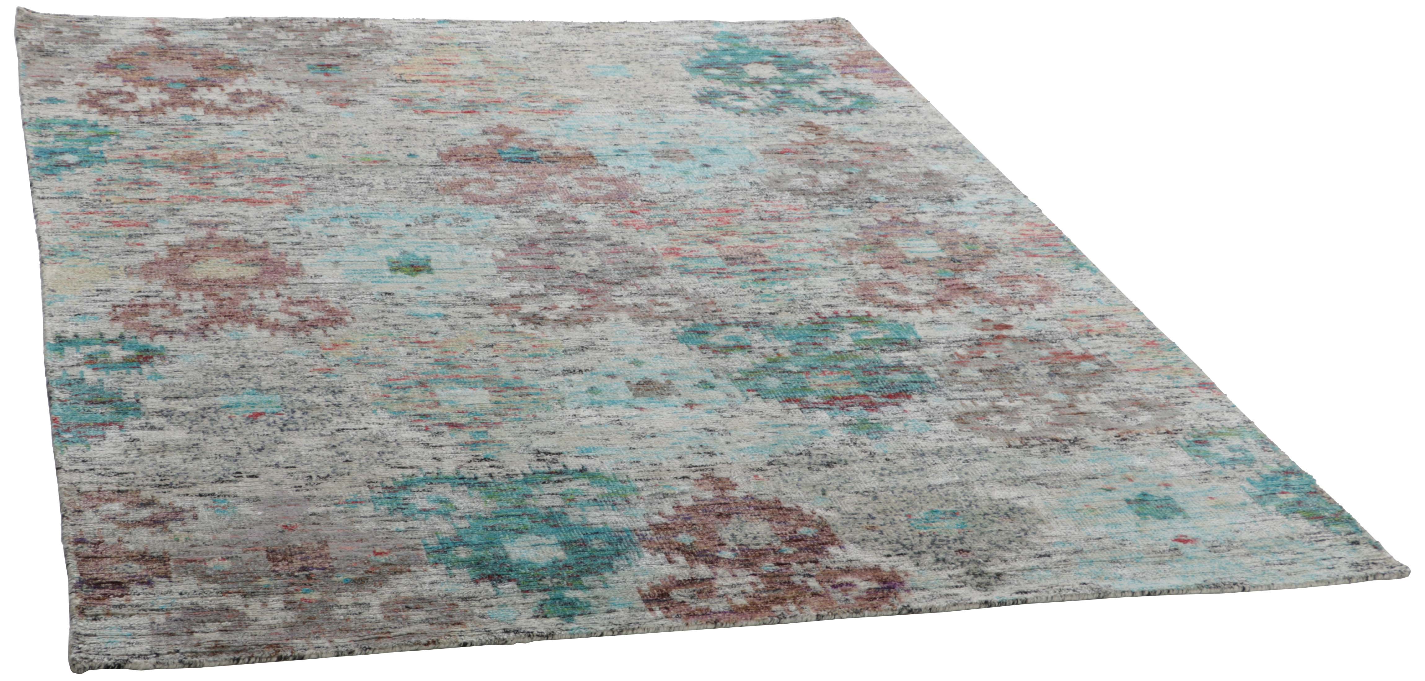 Rezas  Sari Silk - TX 3424, Blue (Multicolor) - 250x300
