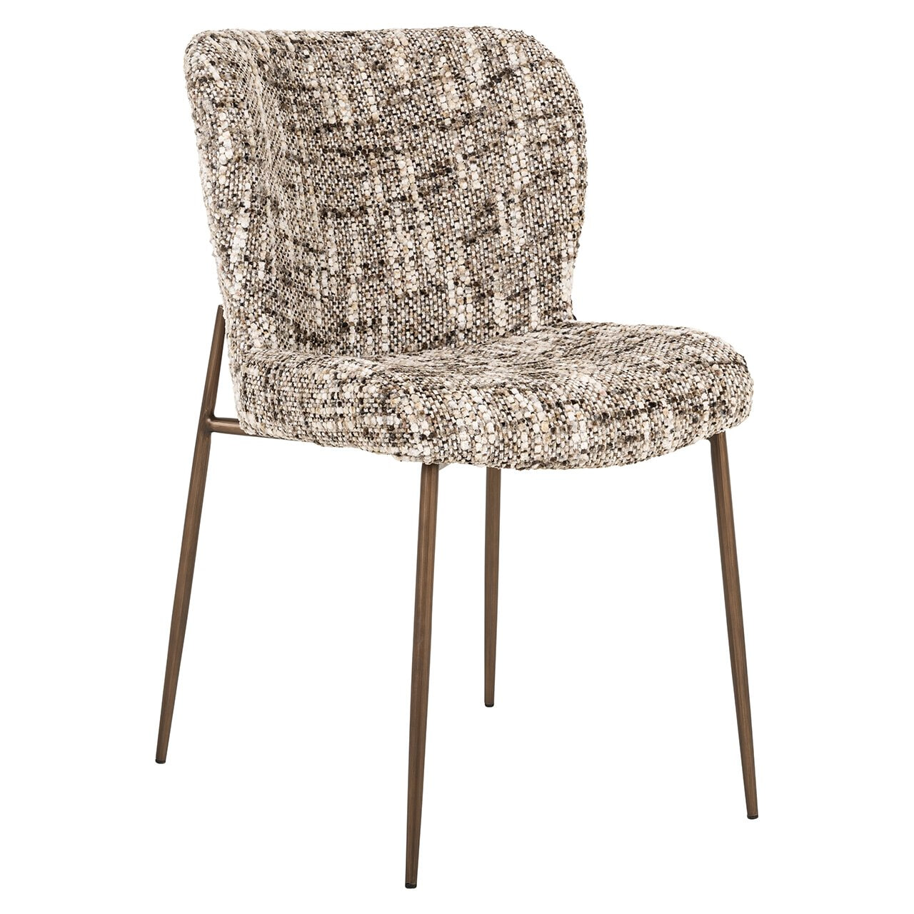 Richmond Interiors Richmond Eetkamerstoel Odarby Omara stof - Bruin