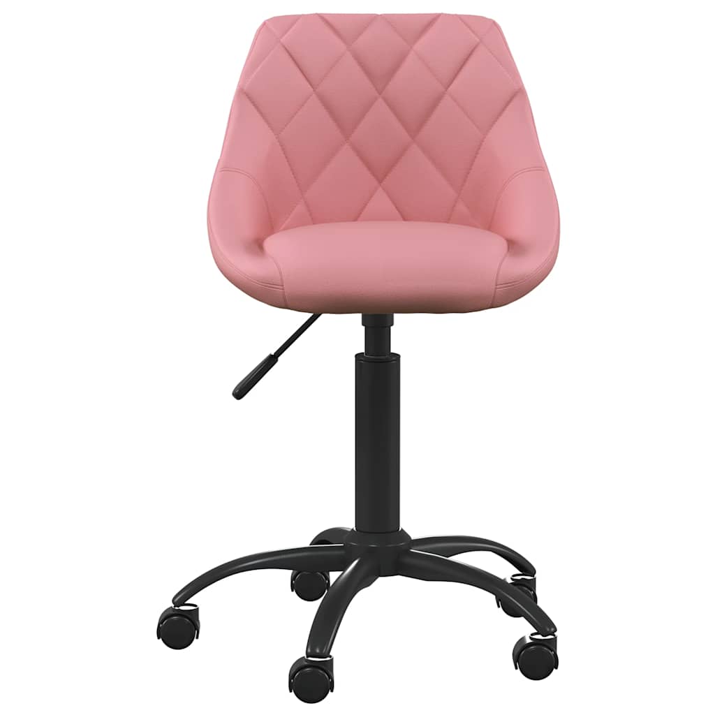 vidaXL Eetkamerstoel fluweel roze