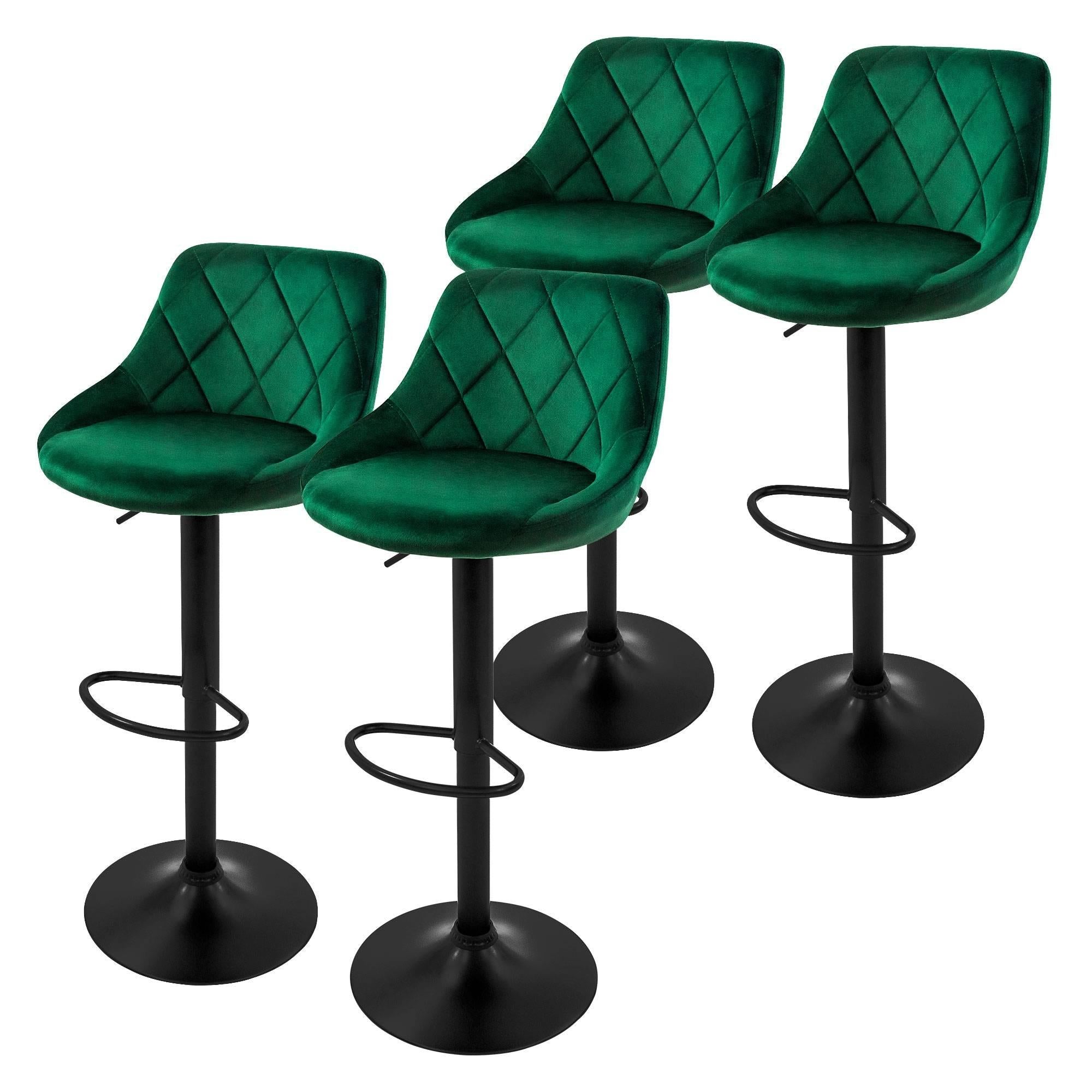 ML-Design Barkruk Elia velvet set van 4 | 