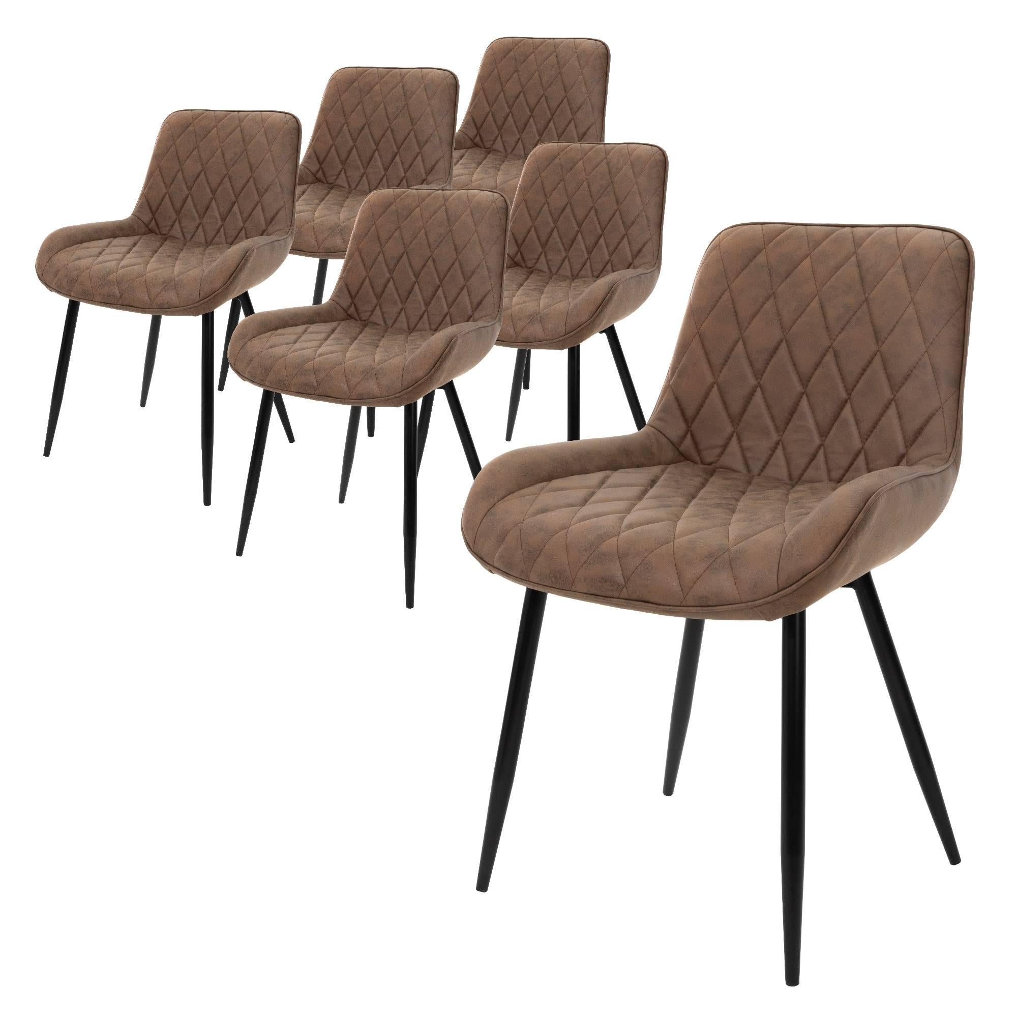 ML-Design Eetkamerstoel Diadema leatherlook set van 6 | 
