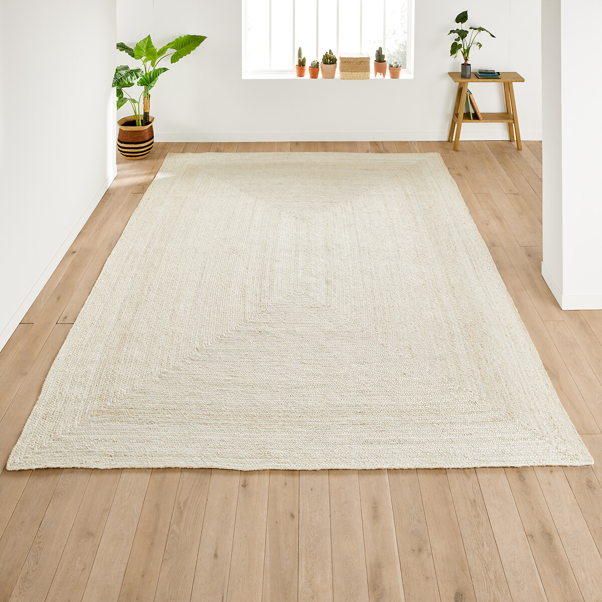LA REDOUTE INTERIEURS Vloerkleed in gebleekte jute, rechthoekig XXL, Aftas