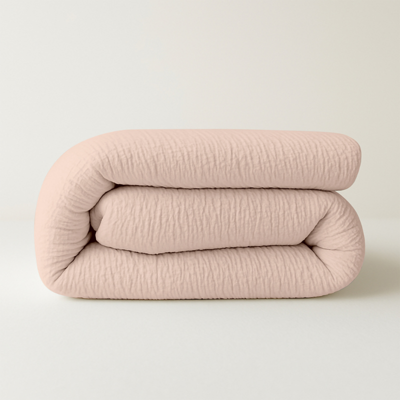 Zydante Dekbed Easy Dekbed & Dekbedovertrek in 1 Mousseline Roze - Easy - zonder overtrek - 140x200 cm (Eenpersoons) -  - 300 gram per m² -