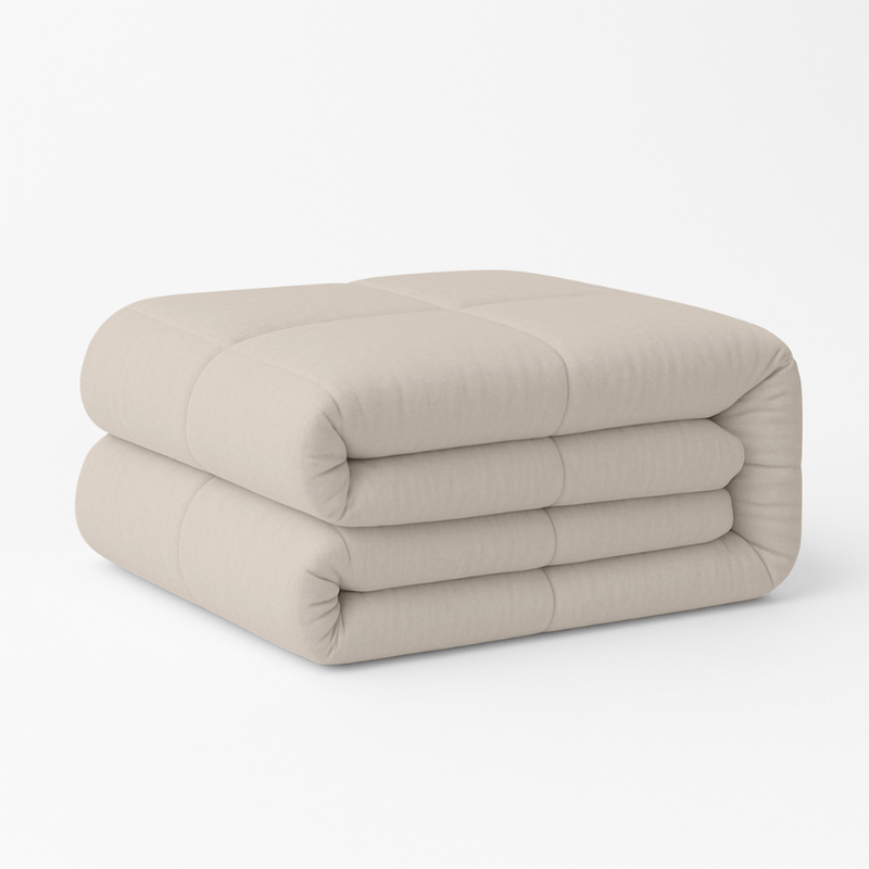 Zydante Dekbed Easy Dekbed & Dekbedovertrek in 1 Beige - Easy - zonder overtrek - 140x200 cm (Eenpersoons) -  - 300 Gram per m² - 