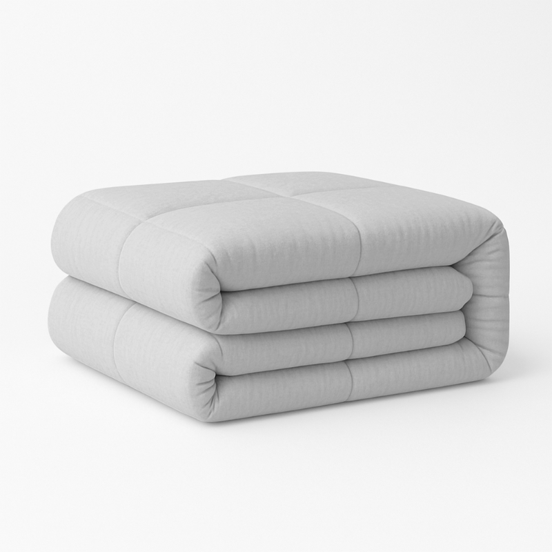 Zydante Dekbed Easy Dekbed & Dekbedovertrek in 1 Zilvergrijs - Easy - zonder overtrek - 240x200 cm (Lits-Jumeaux) -  - 300 Gram per m² -