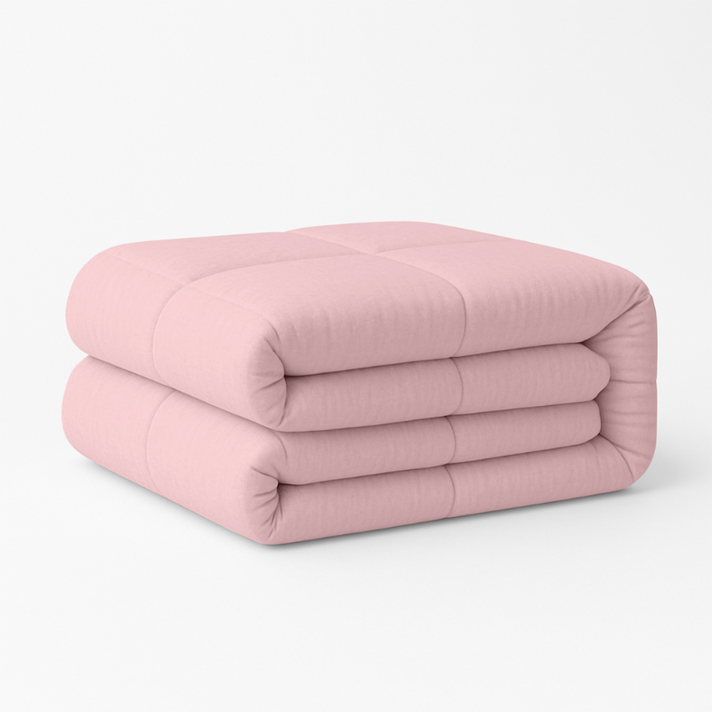 Zydante Dekbed Easy Dekbed & Dekbedovertrek in 1 Roze - Easy - zonder overtrek - 140x200 cm (Eenpersoons) -  - 300 Gram per m² - 