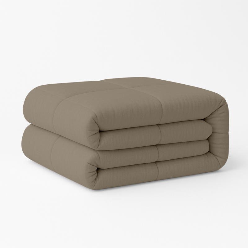 Zydante Dekbed Easy Dekbed & Dekbedovertrek in 1 Bruin - Easy - zonder overtrek - 140x200 cm (Eenpersoons) -  - 300 Gram per m² - 