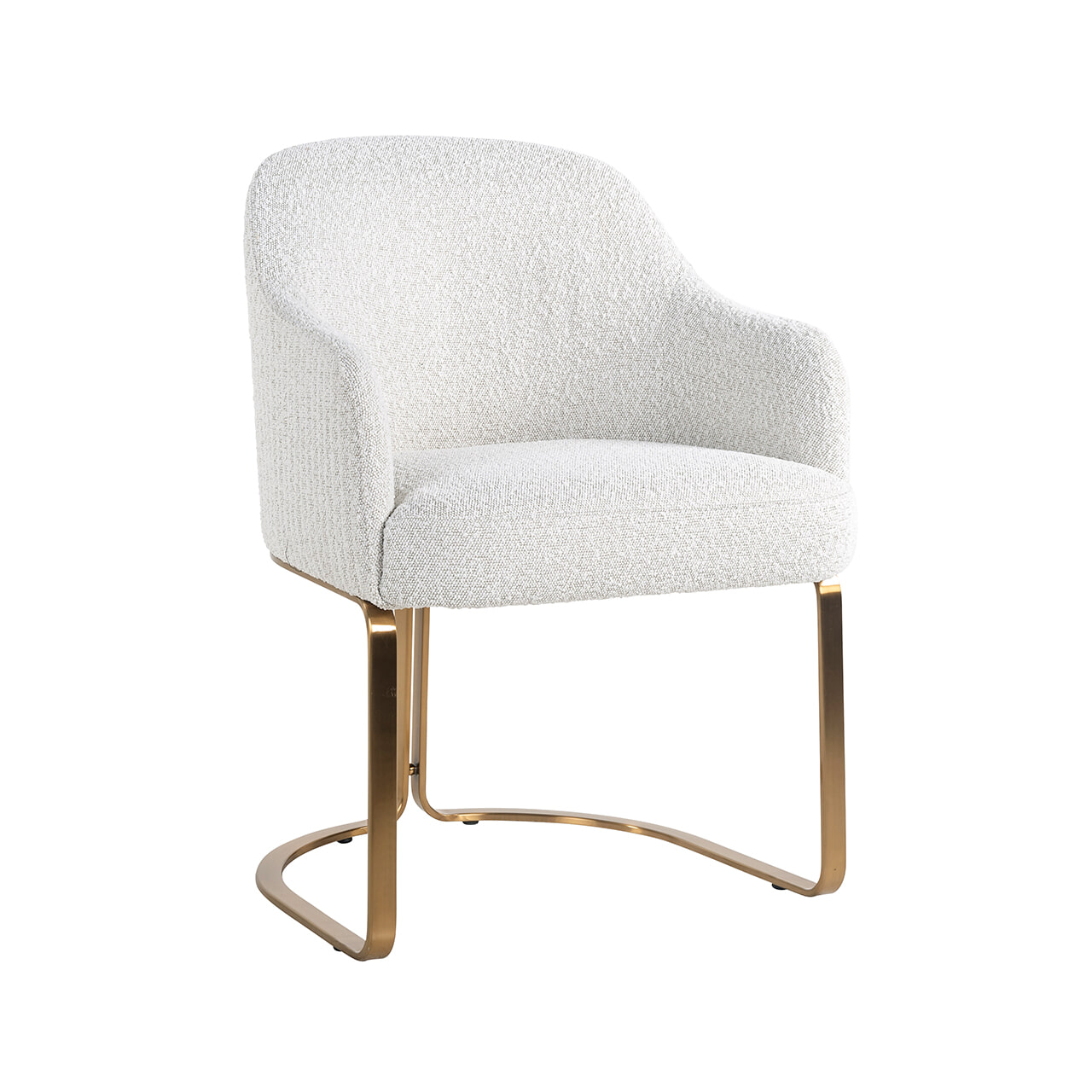 Richmond Interiors Richmond Eetkamerstoel Hadley Bouclé - Wit