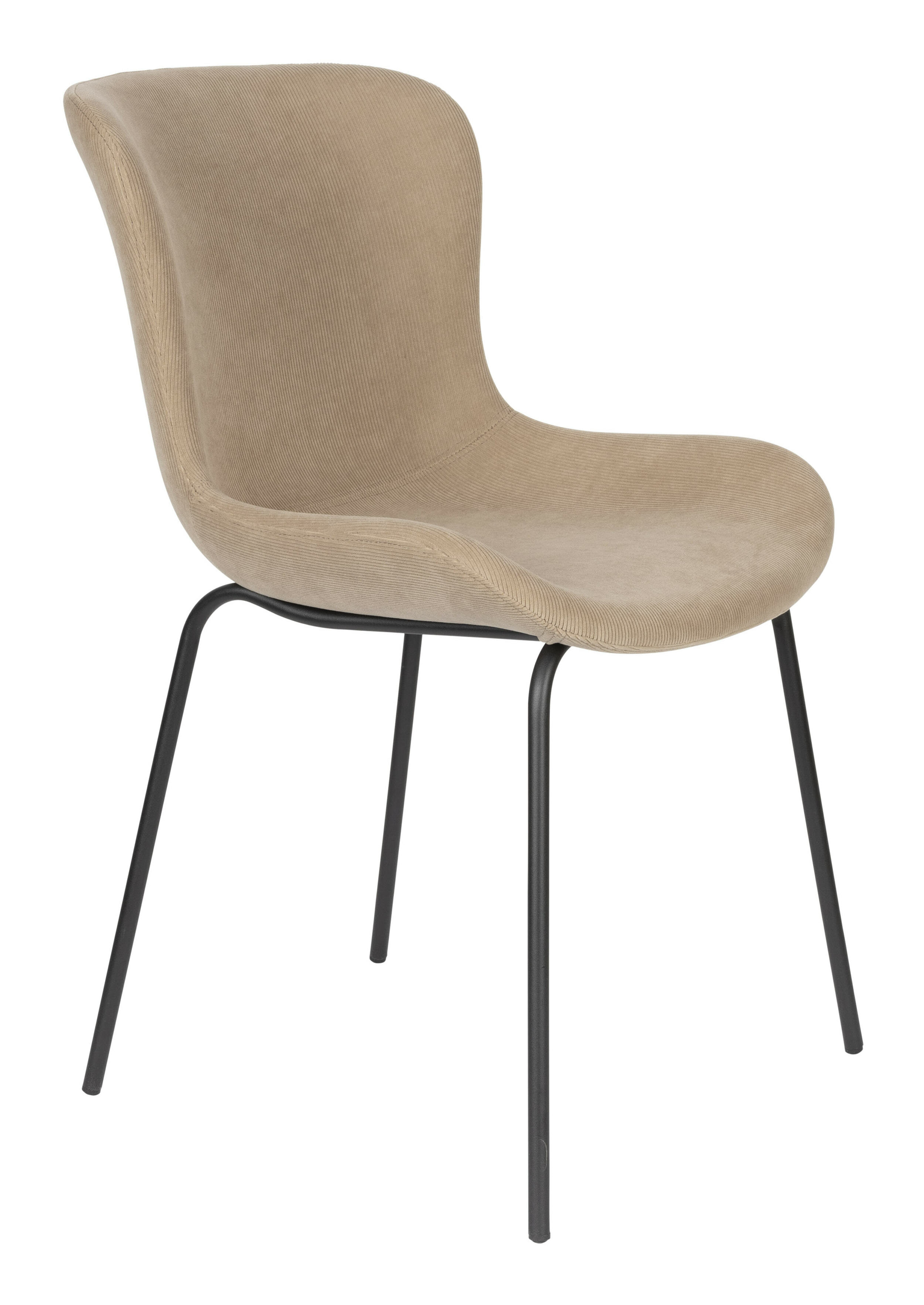 ZILT Eetkamerstoel Mauricio Rib - Taupe