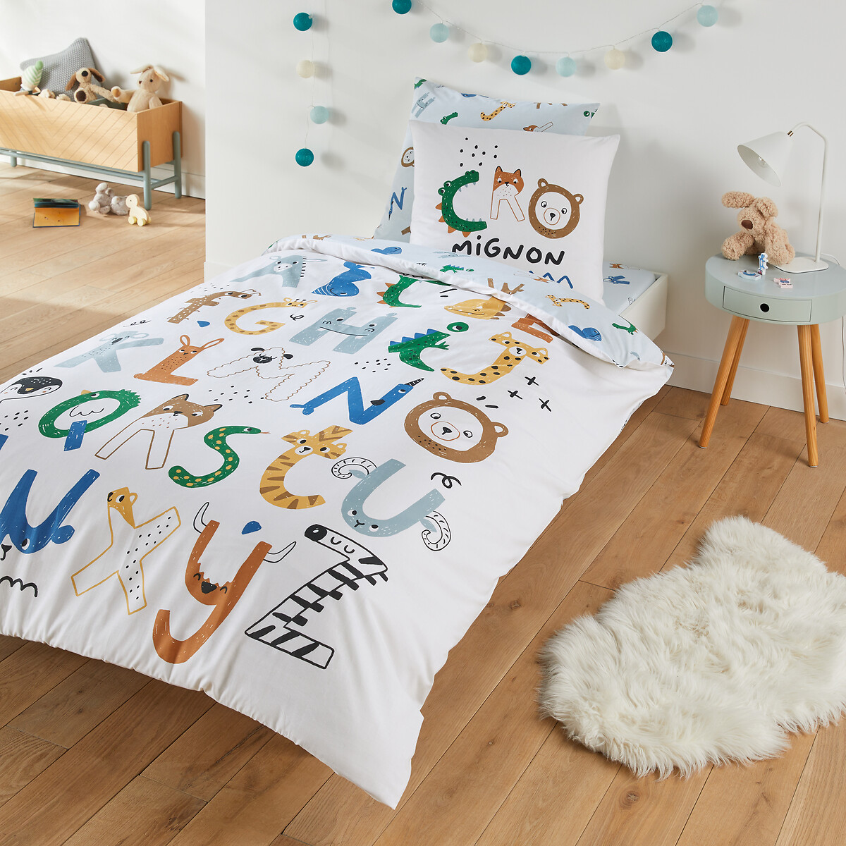 LA REDOUTE INTERIEURS Dekbedovertrek in katoen, voor kinderen, Cro Mignon