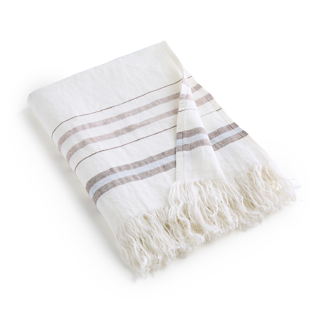 AM.PM Plaid/fouta in linnen, gestreept , Lagoa