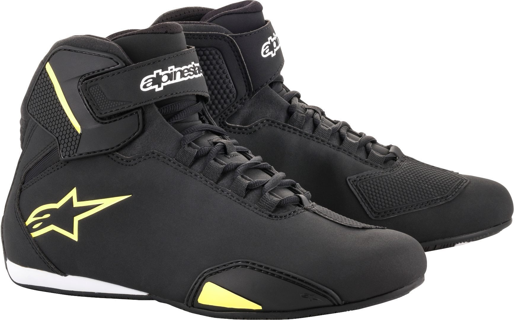ALPINESTARS Sektor Shoes, Motorschoenen, Zwart-Fluo Geel