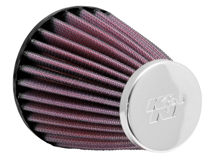 K&N Luchtfilter universeel verchroomd, Universele luchtfilters voor de moto, RC-1200