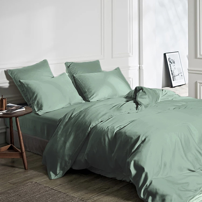 Primaviera Deluxe Deluxe Bamboe Dekbedovertrek Groen-1-persoons (140 x 200/220 cm)
