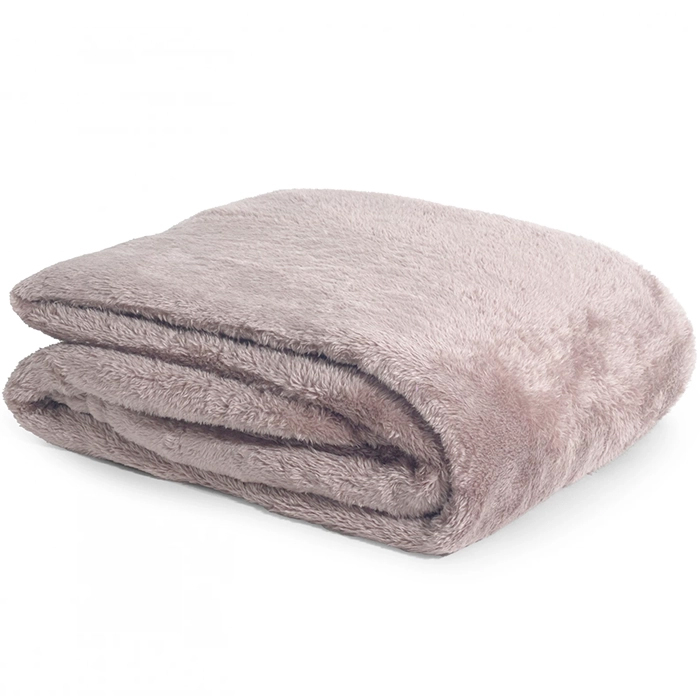 Slaaptextiel Teddy Fleece Deken Poederroze – Zacht, Warm en Stijlvol (150x200 cm)