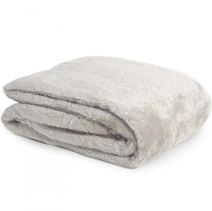 Slaaptextiel Teddy Fleece Deken Beige – Zacht, Warm en Stijlvol (150x200 cm)