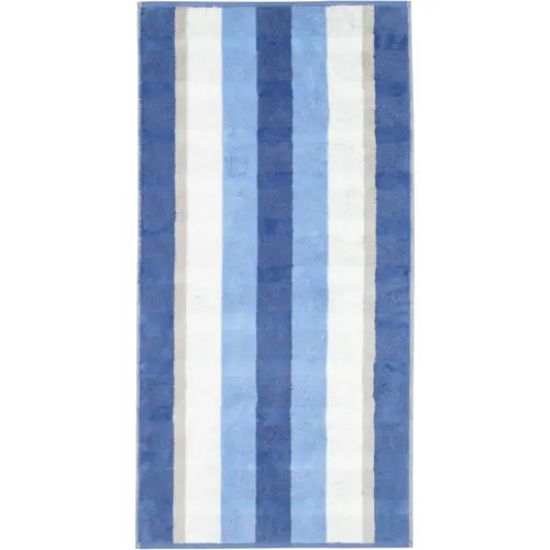 Cawö Cawo Noblesse Stripes Badlaken 80x150 saphir