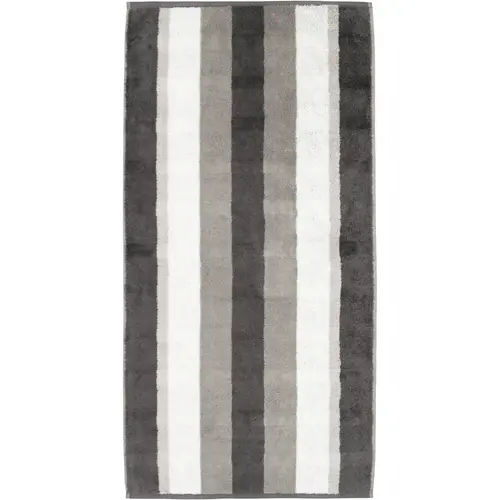 Cawö Cawo Noblesse Stripes Handdoek 50x100 anthrazit