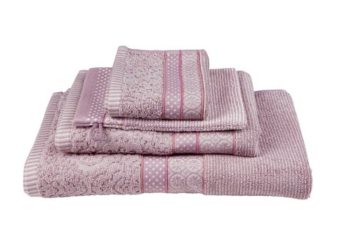 Pip Studio Soft Zellige handdoek Lila 55x100 cm