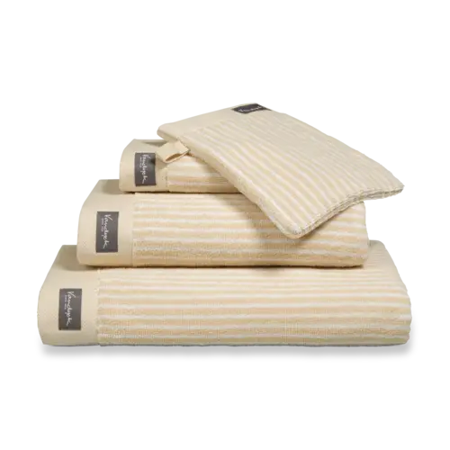 Vandyck Home Towel Petit Ligne bleachedsand handdoek 60x110