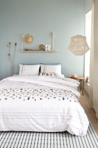 Marjolein Bastin Shellfish dekbedovertrek 240x200/220 White