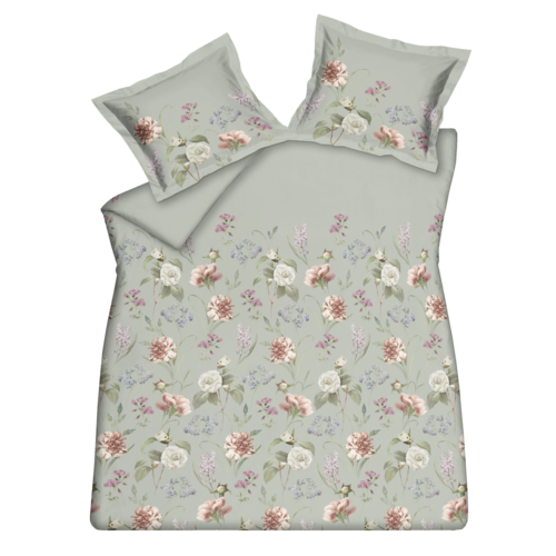 Vandyck FLORA BLOOM Dekbedovertrek pistache 200x200/220
