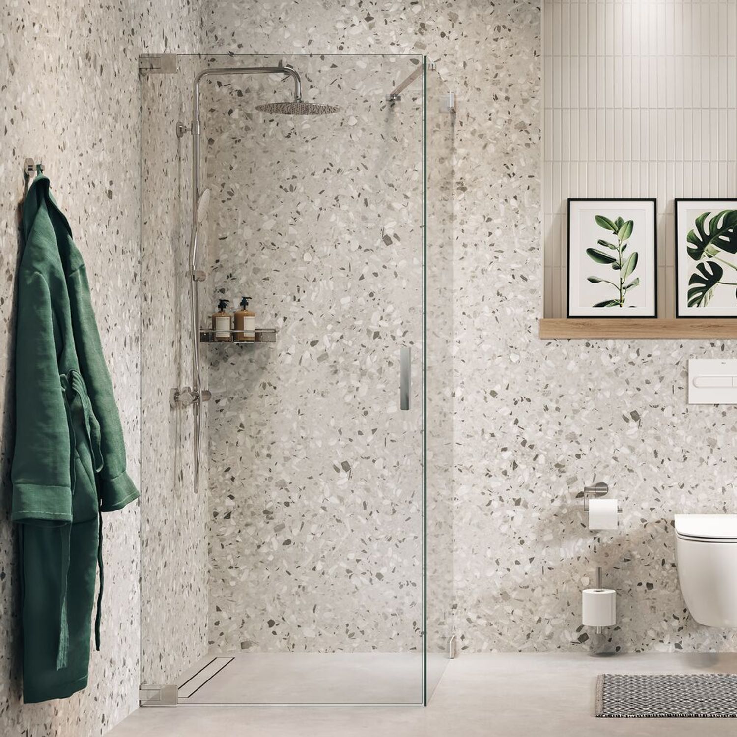 Sealskin  Zijwand Pure 100 X 200cm - Chroom Profiel - 8 Mm Helder Glas