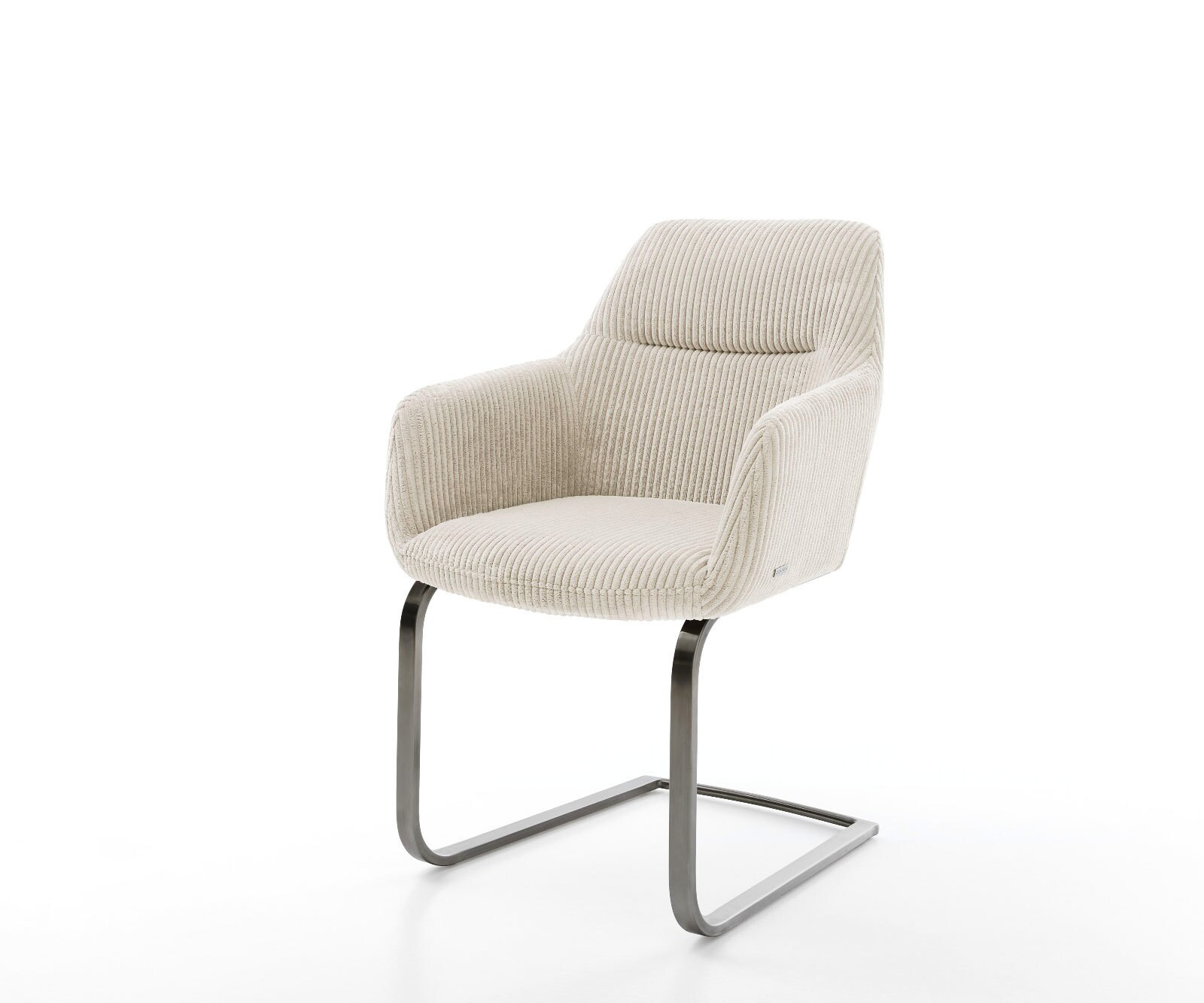 DELIFE Freischwinger Pejo-Flex Cord Beige Freischwinger flach Graphit Taschenfederkern