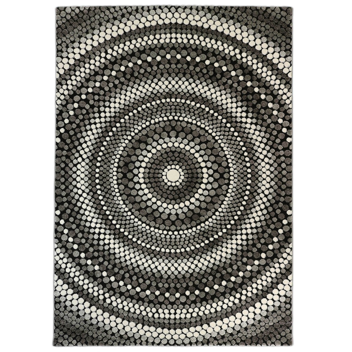 Merinos Bohemian Stijl Vloerkleed - Relief - Grijs-160 x 230 cm