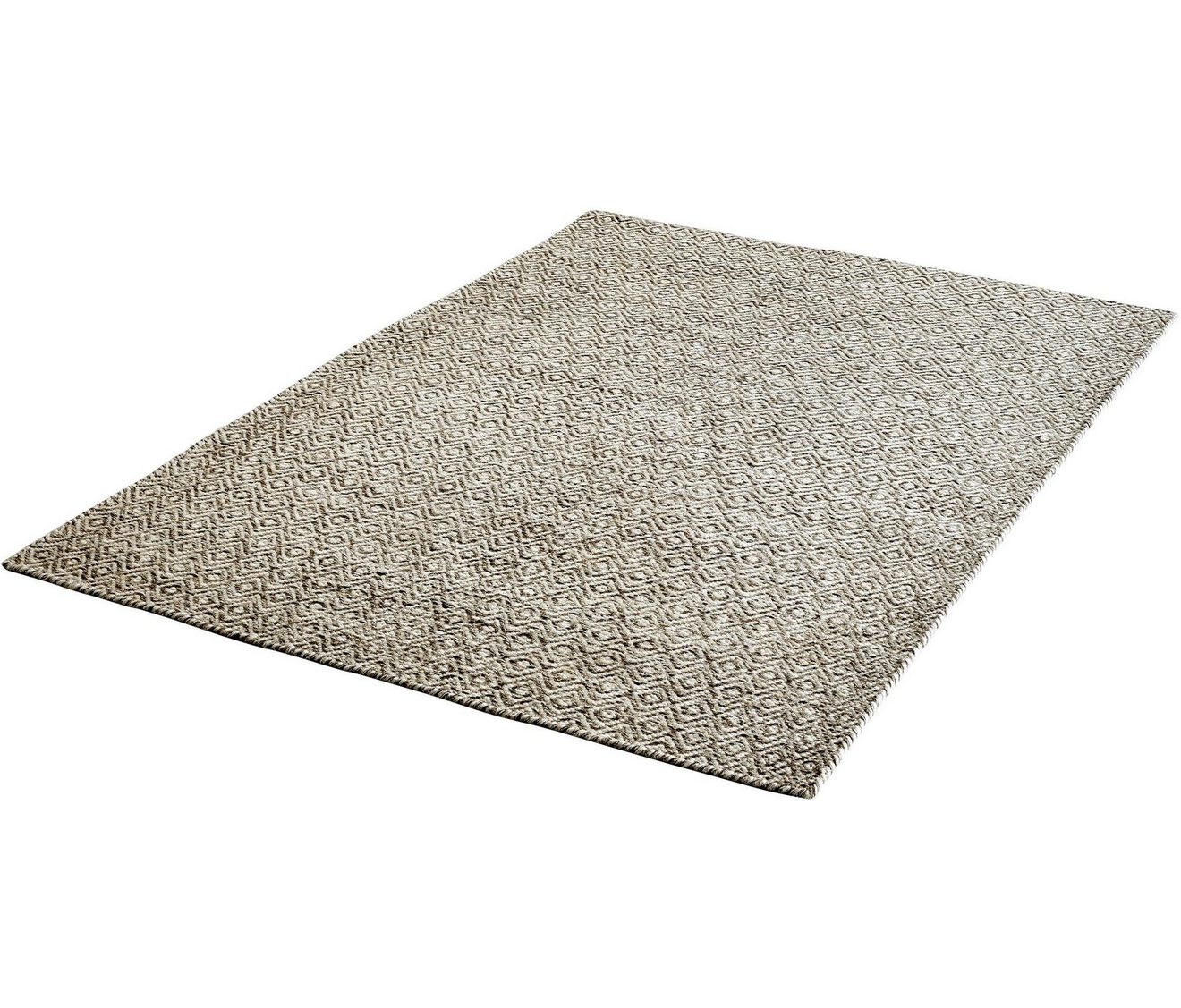 Obsession Wollen kleed My Jaipur 334 Handgeweven vloerkleed, ruitmotief, zuivere wol, met de hand geweven