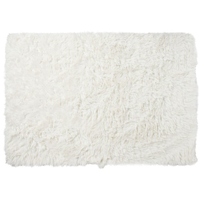 Xenos Vloerkleed fluffy - wit - 150x230 cm