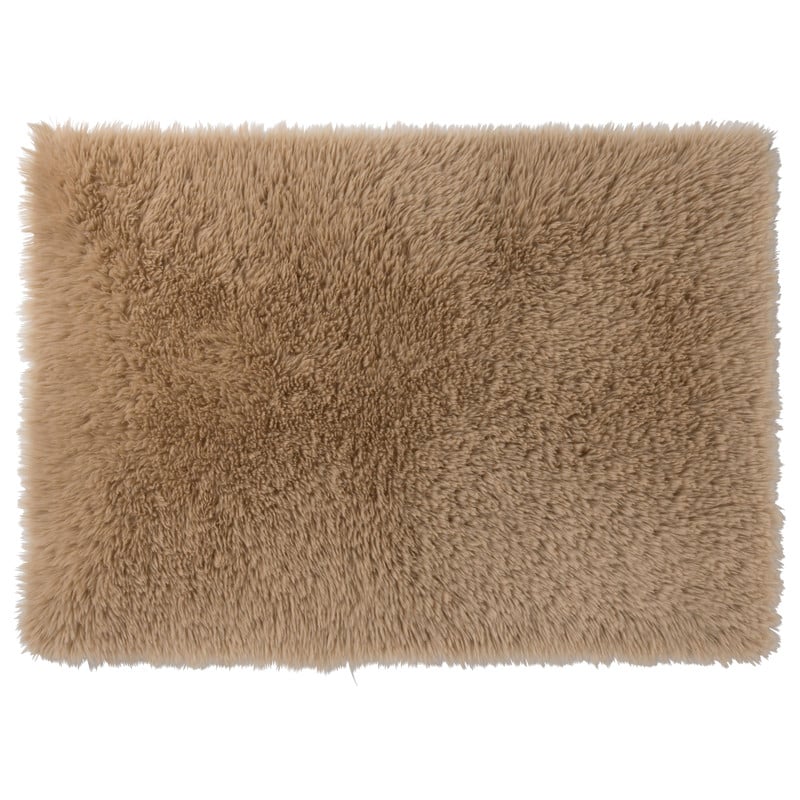 Xenos Vloerkleed fluffy - bruin -150x230 cm