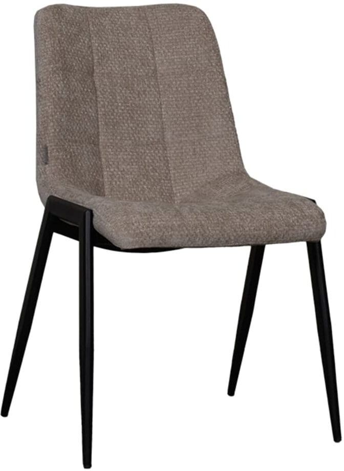 Eetkamerstoel Noor - Clay - Elite - Black Frame