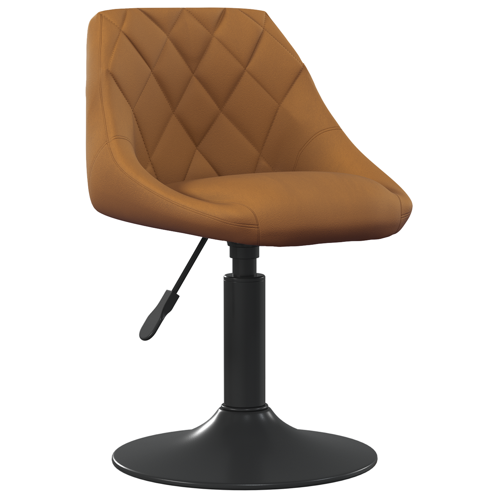 vidaXL Draai Eetkamerstoelen 2 stuks Bruin Velvet