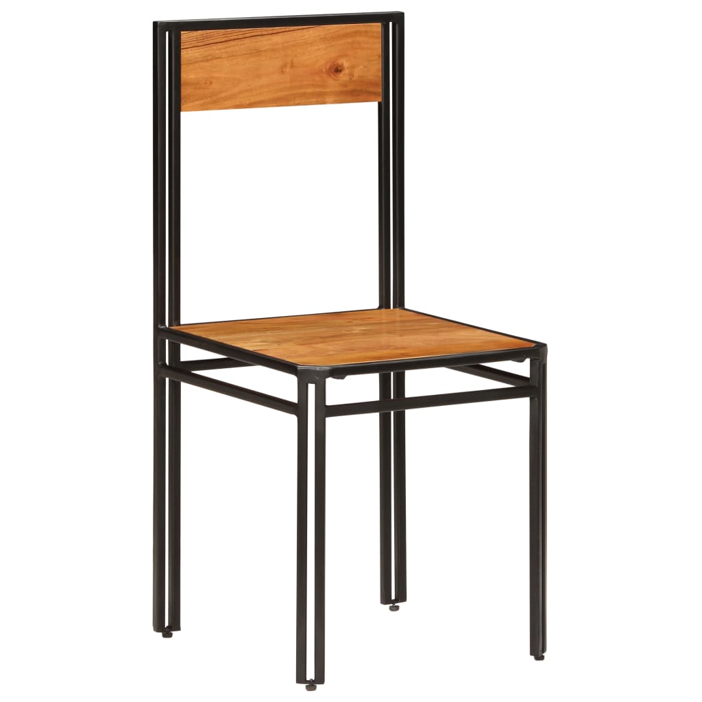 vidaXL Eetkamerstoelen 4 st massief acaciahout
