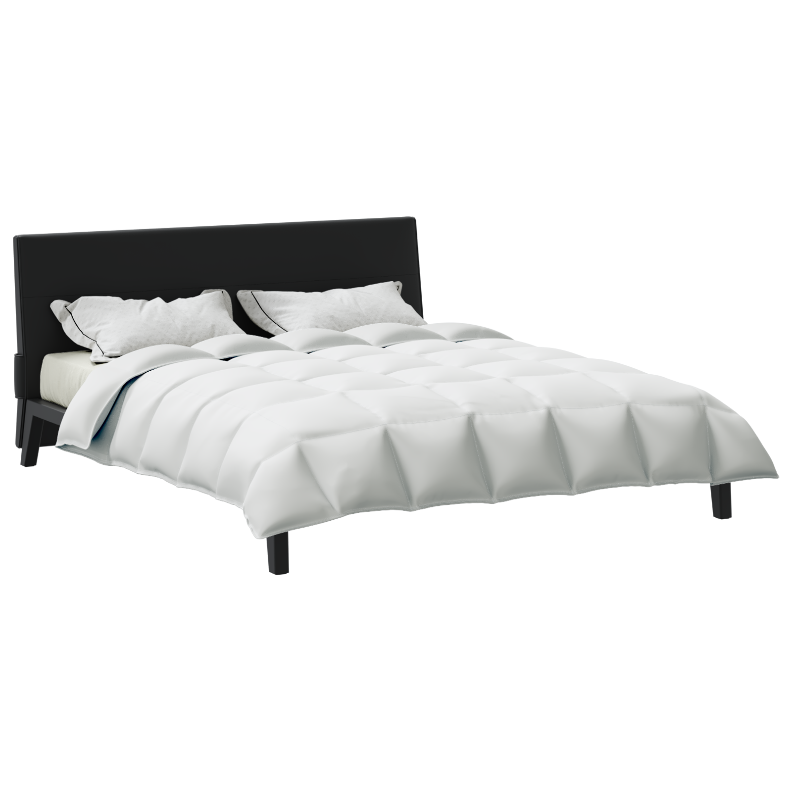 vidaXL Dekens & Duvets Wit 240 x 200 cm Dons