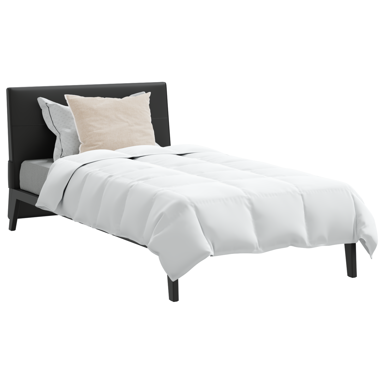 vidaXL Dekbed Anders met kussen 2 pcs Wit 140 x 200 cm Dons