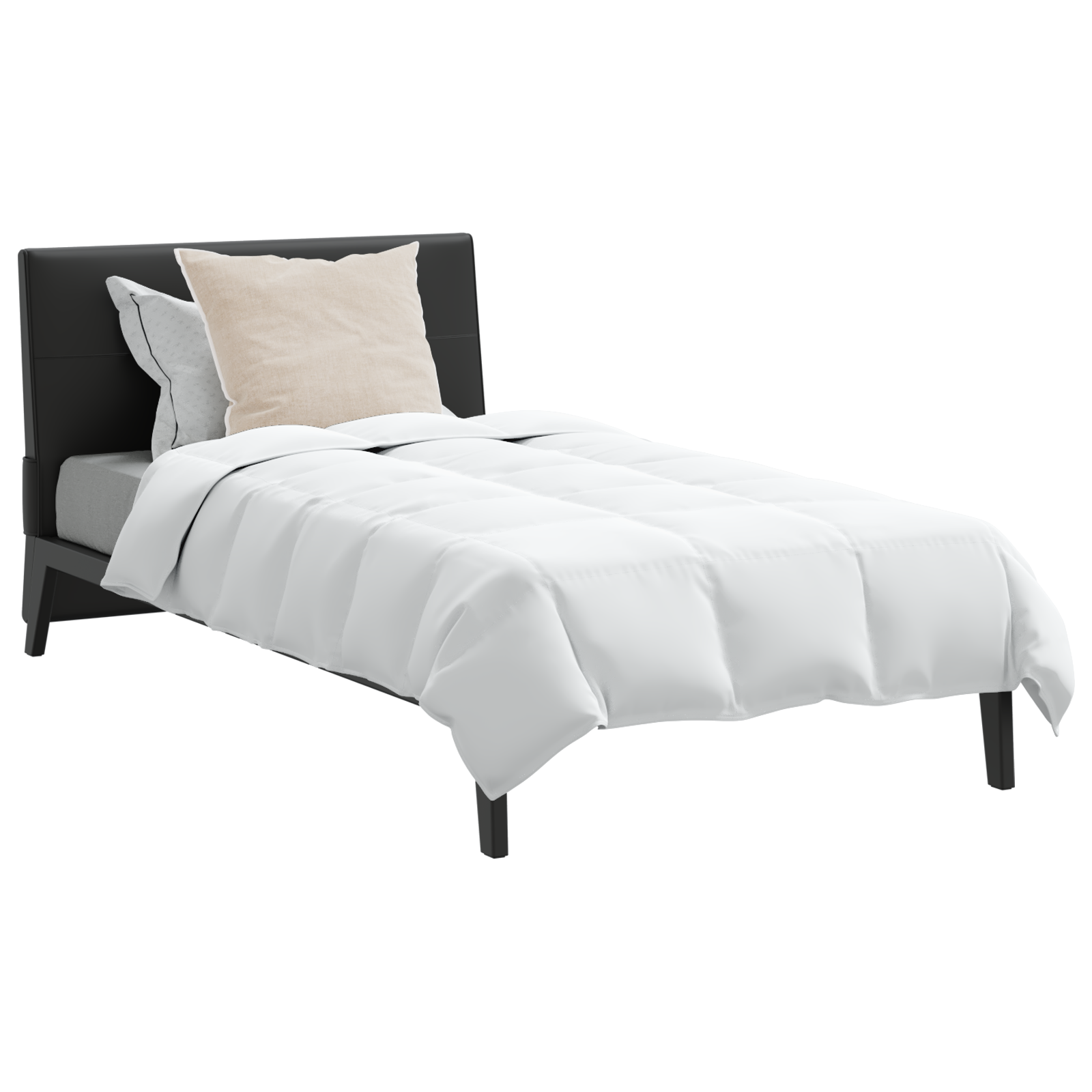 vidaXL Dekbed Anders met kussen 2 pcs Wit 135 x 200 cm Dons
