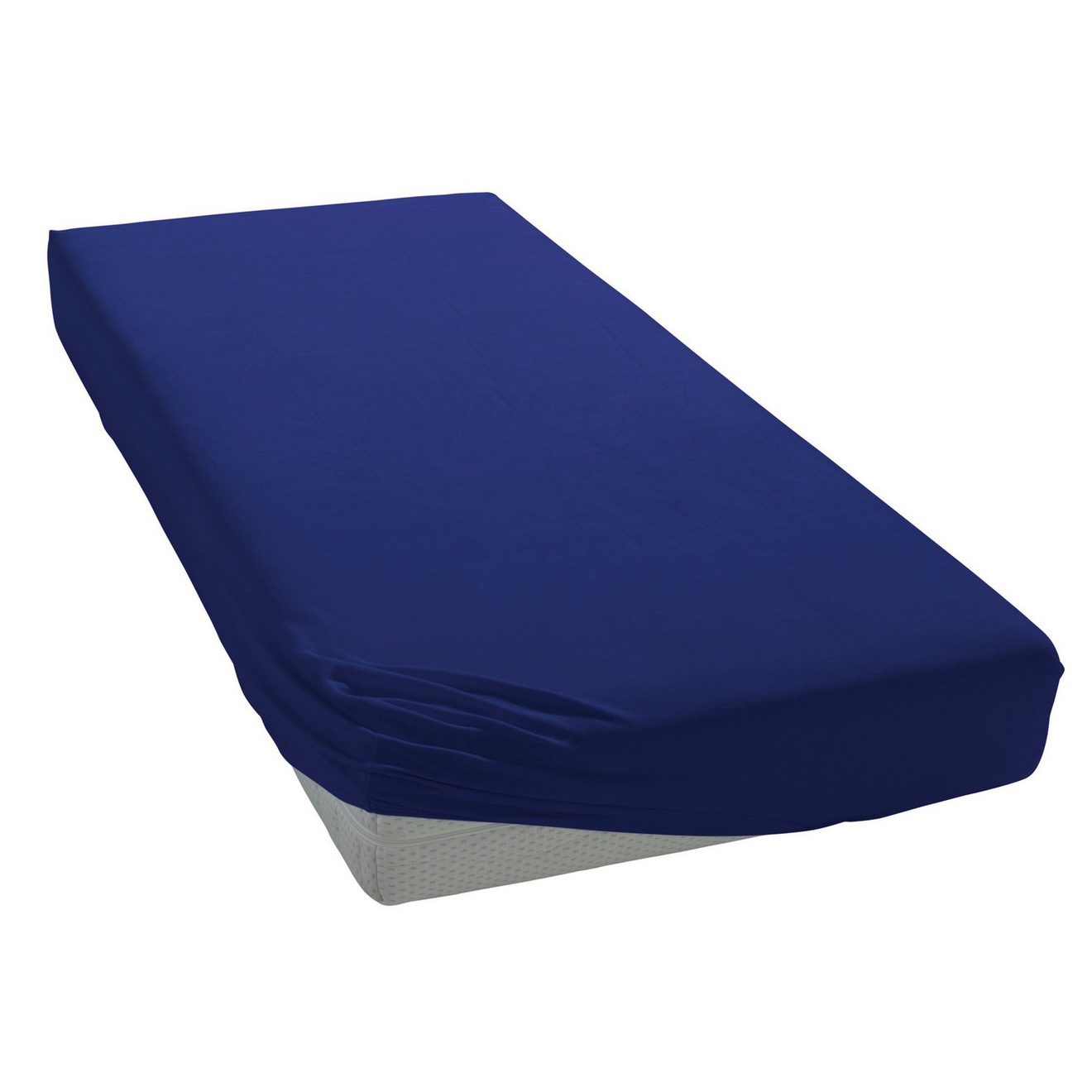 Bellana Hoeslaken Jersey-elastaan aqua in mt. 90x200, 140x200 of 180x200 cm van katoen, voor matrassen tot 35 cm hoogte, laken, hoeslaken (1 stuk)