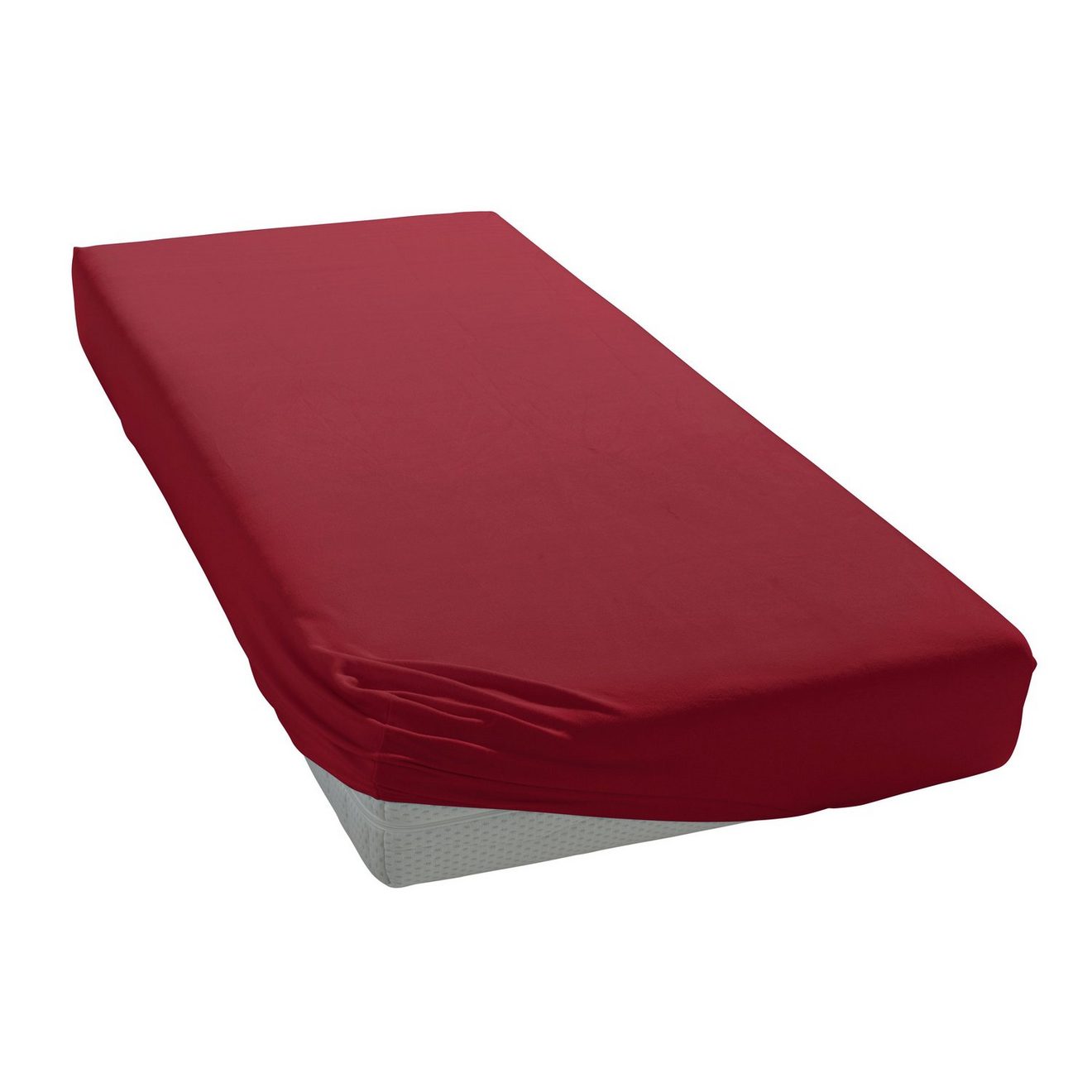 Bellana Hoeslaken Jersey-elastaan aqua in mt. 90x200, 140x200 of 180x200 cm van katoen, voor matrassen tot 35 cm hoogte, laken, hoeslaken (1 stuk)