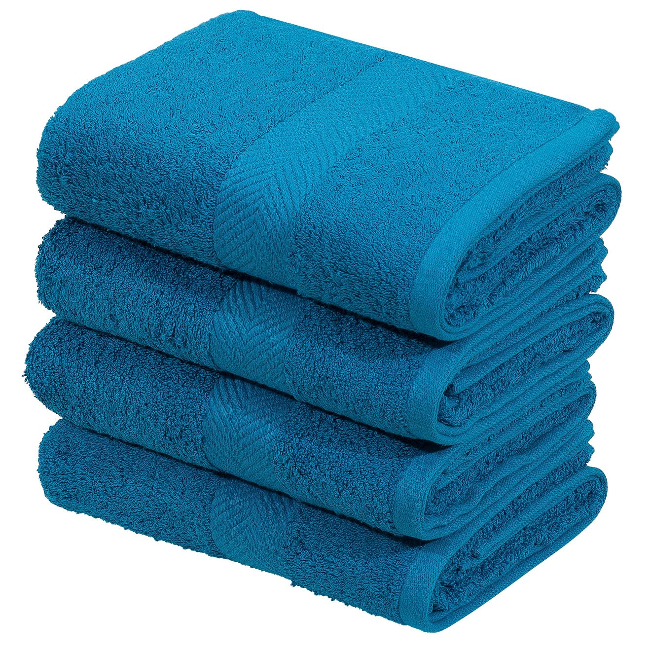 My home Handdoeken Eva, 4 handdoeken 50x100 Topkwaliteit 550g/m², zacht, handdoekenset van 100% katoen (4 stuks)