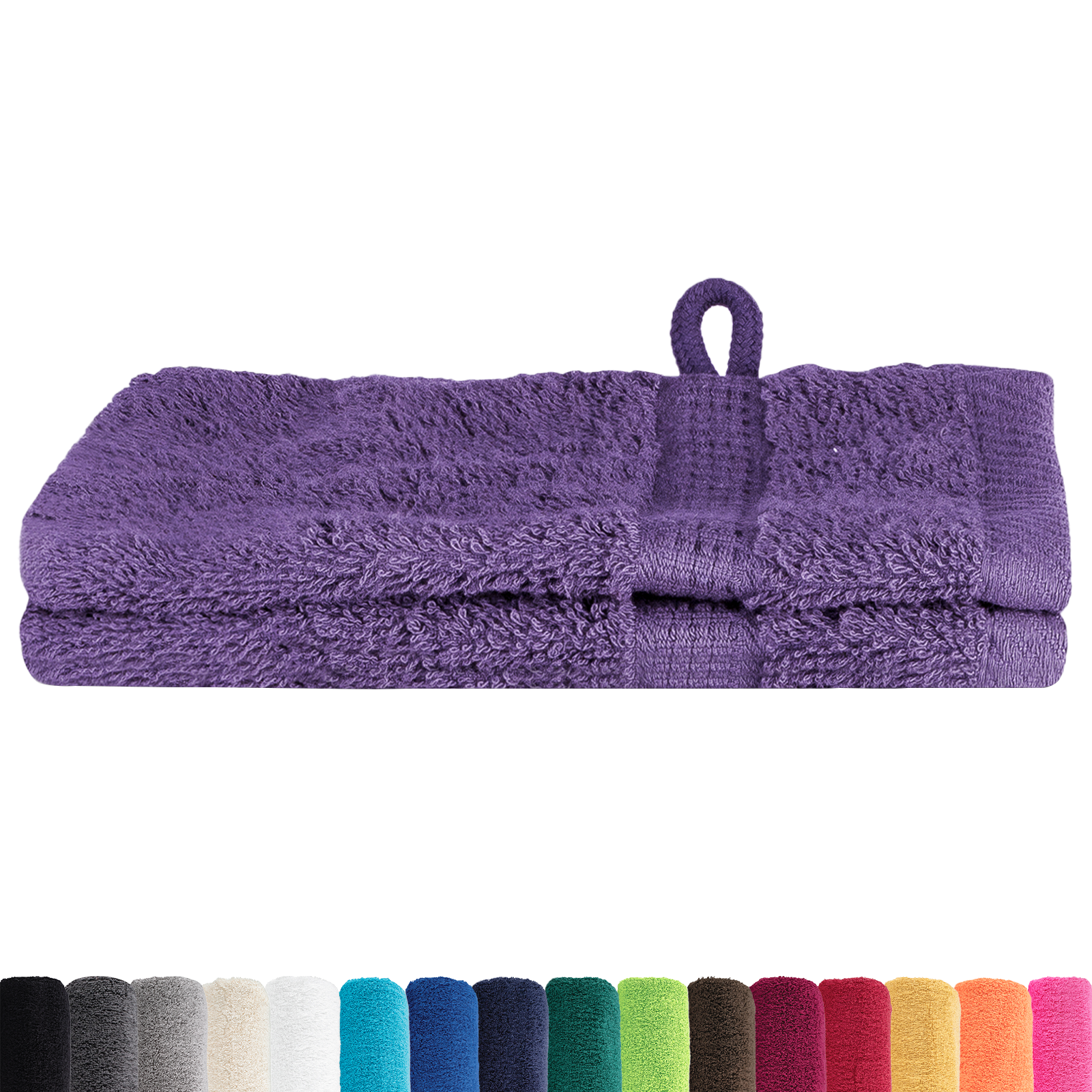 vidaXL Waskruisjes 2 pcs Paars 15 x 21 cm Katoen