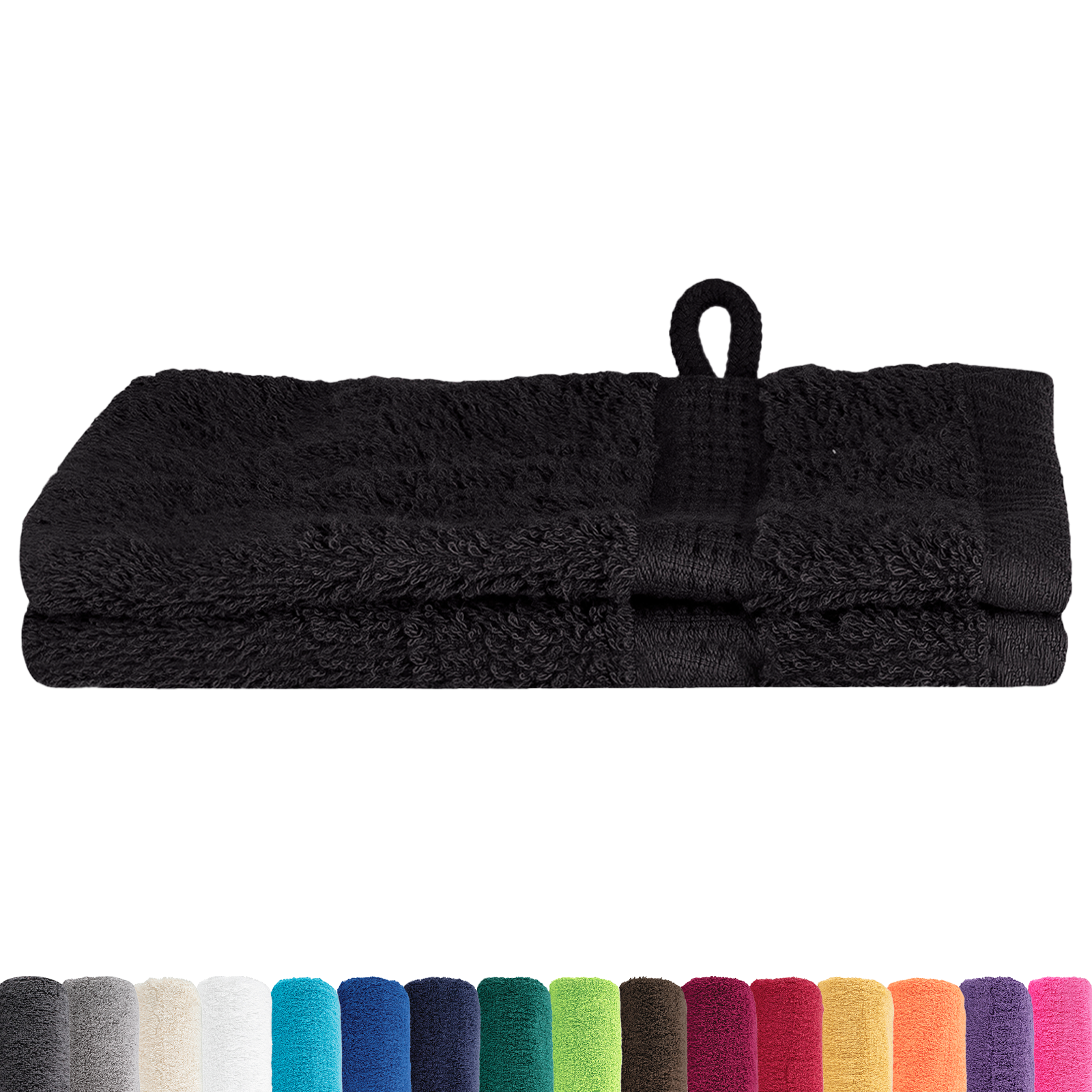 vidaXL Waskruisjes 2 pcs Zwart 15 x 21 cm Katoen