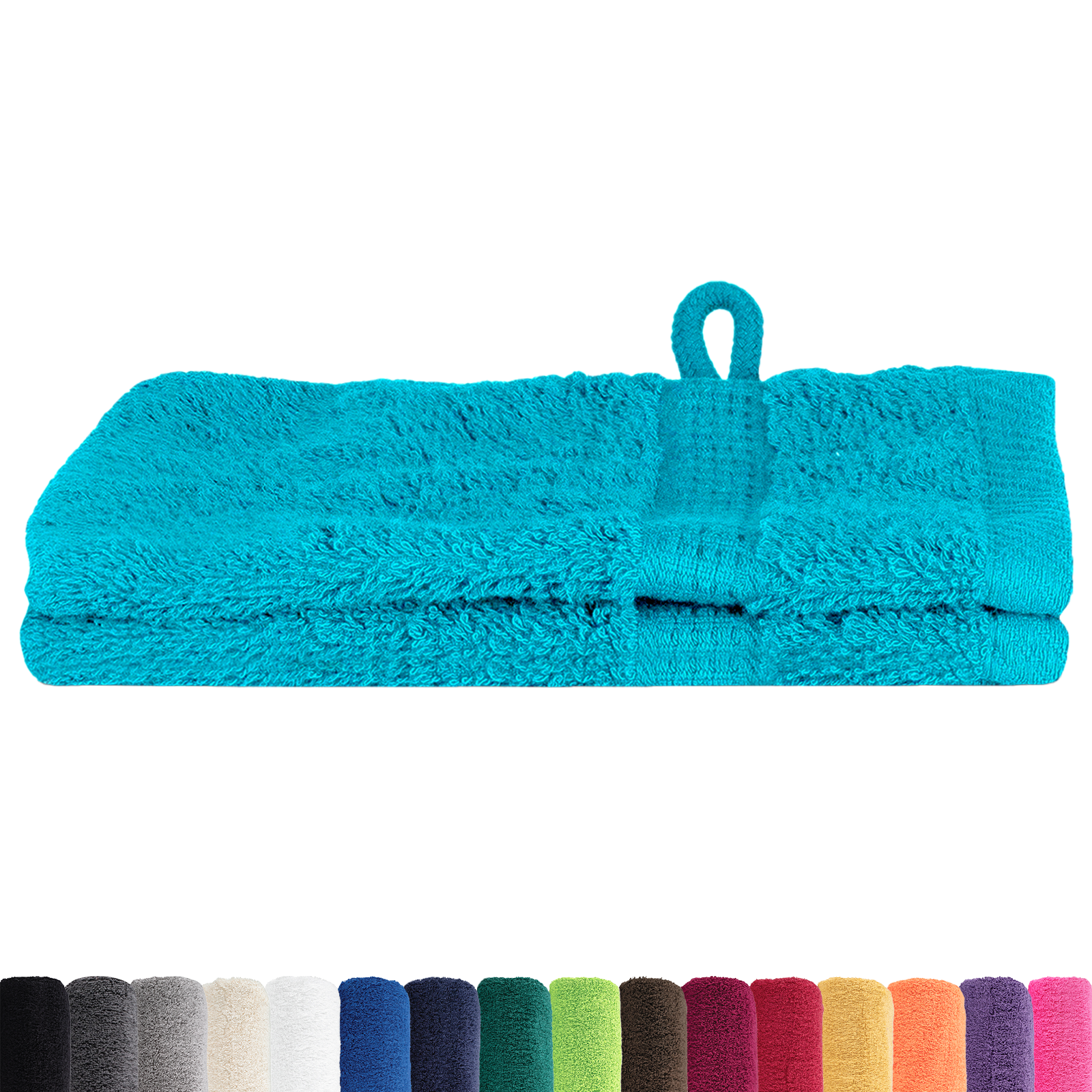 vidaXL Waskruisjes 2 pcs Turquoise 15 x 21 cm Katoen