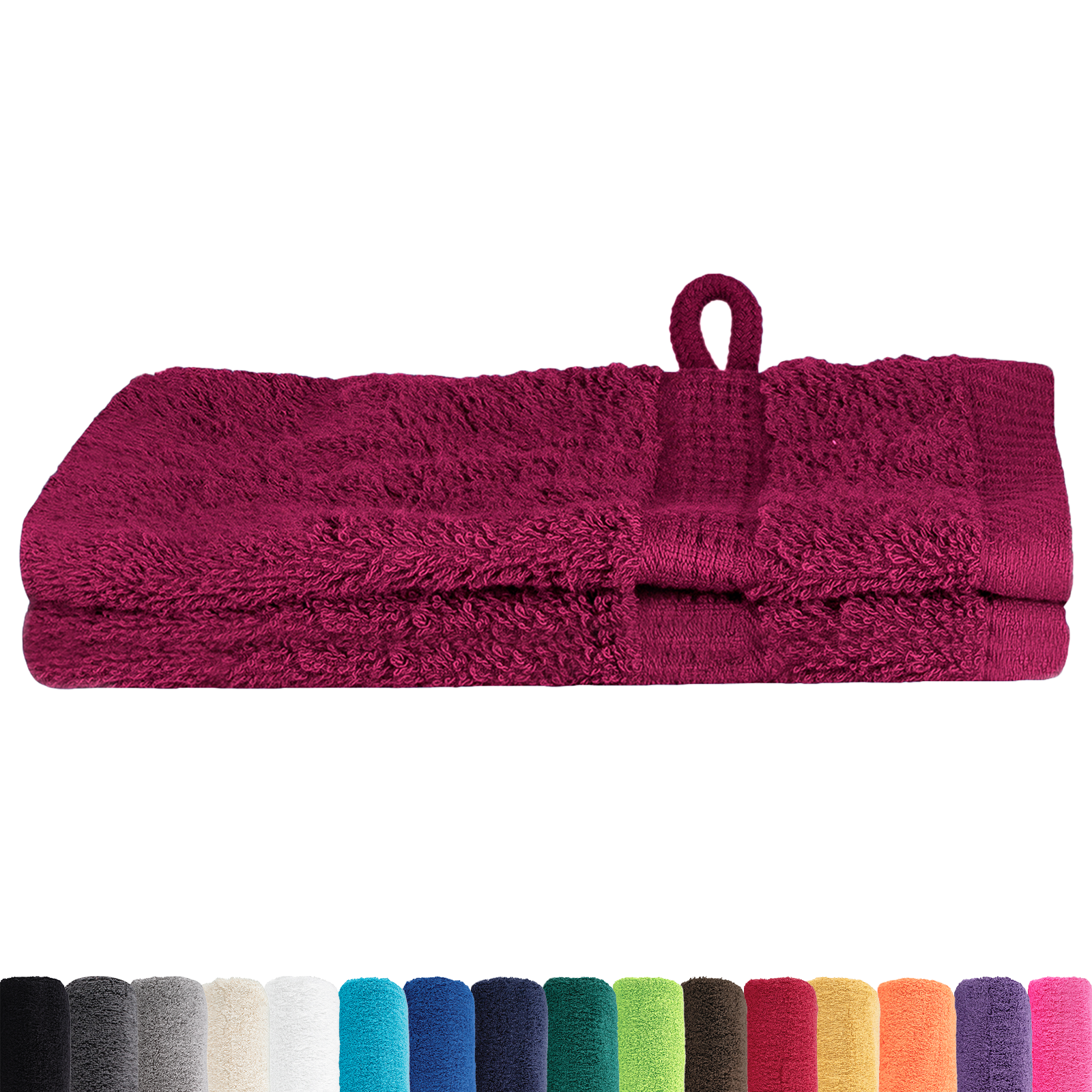 vidaXL Waskruisjes 2 pcs Bordeaux 15 x 21 cm Katoen