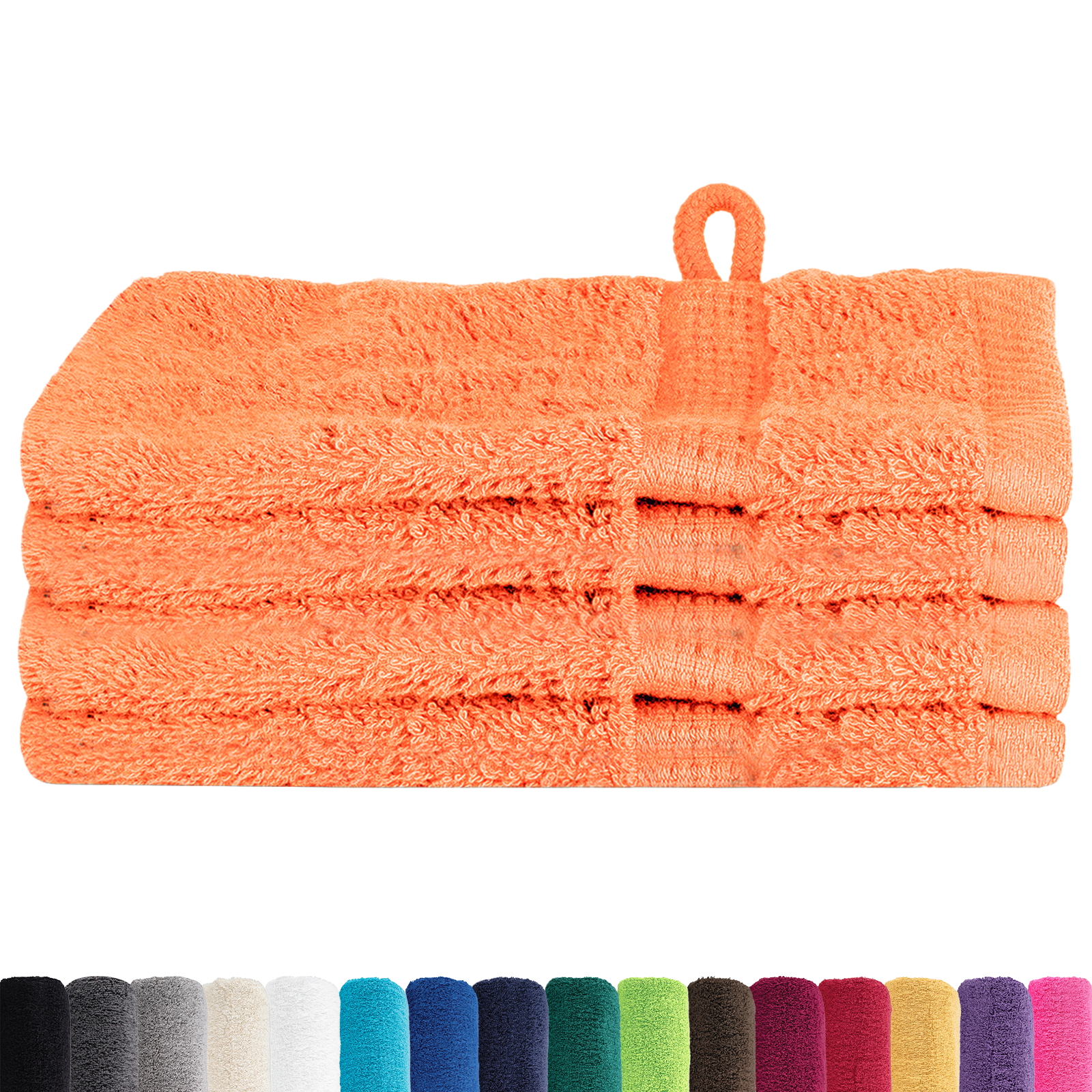 vidaXL Waskruisjes 4 pcs Oranje 15 x 21 cm Katoen