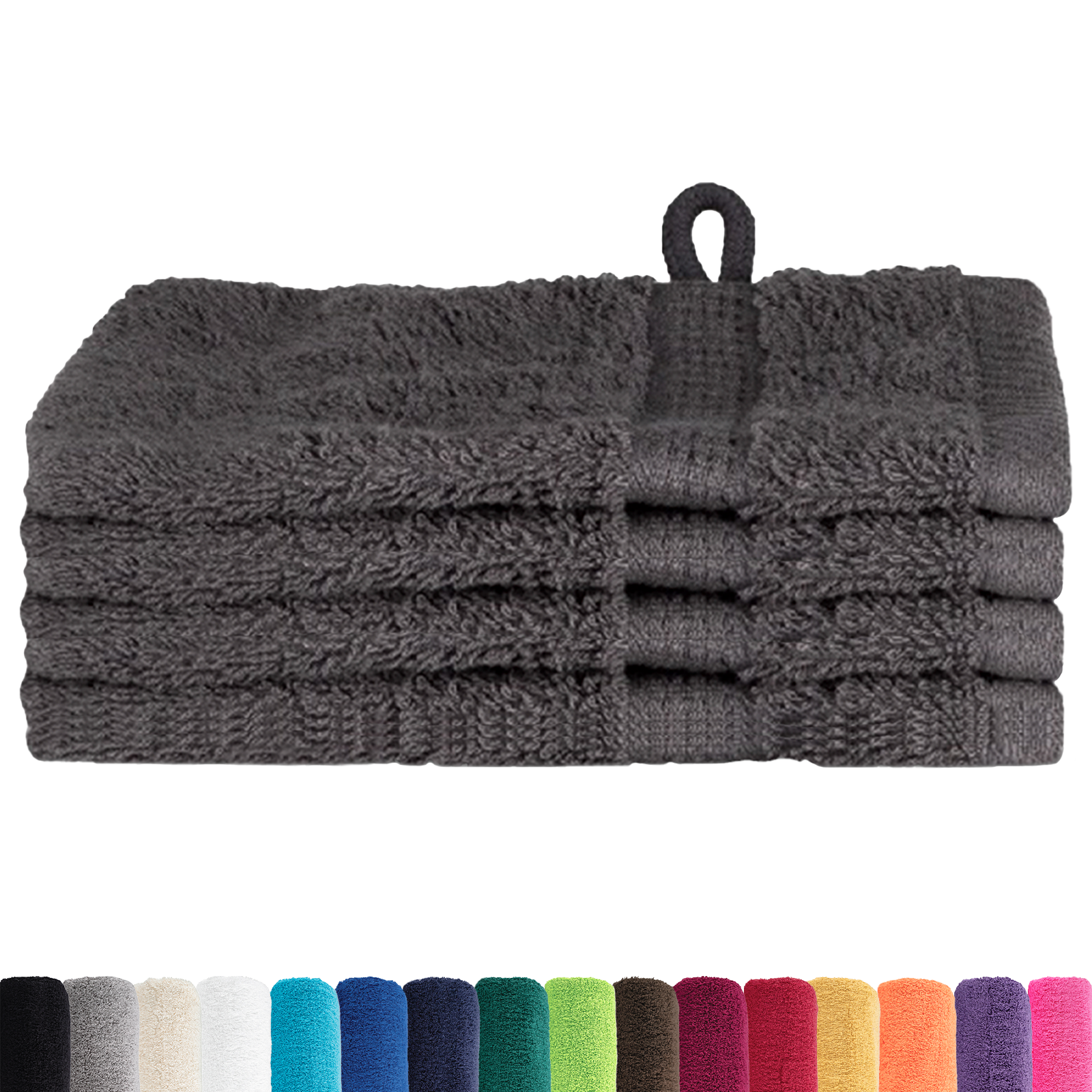 vidaXL Waskruisjes 4 pcs Antraciet 15 x 21 cm Katoen