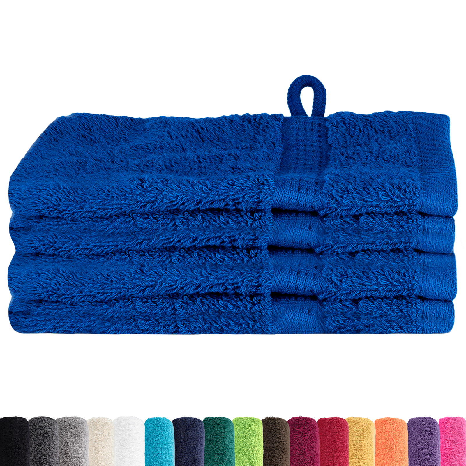 vidaXL Waskruisjes 4 pcs Blauw 15 x 21 cm Katoen