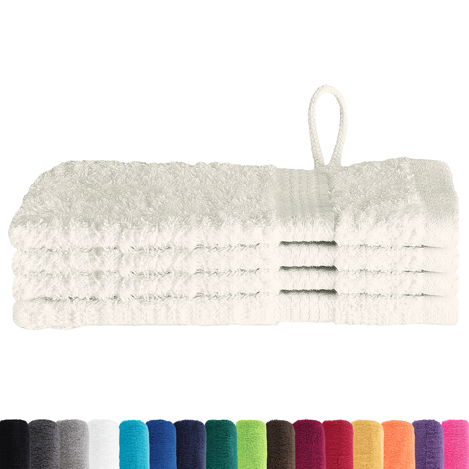 vidaXL Waskruisjes 4 pcs Crème 15 x 21 cm Katoen