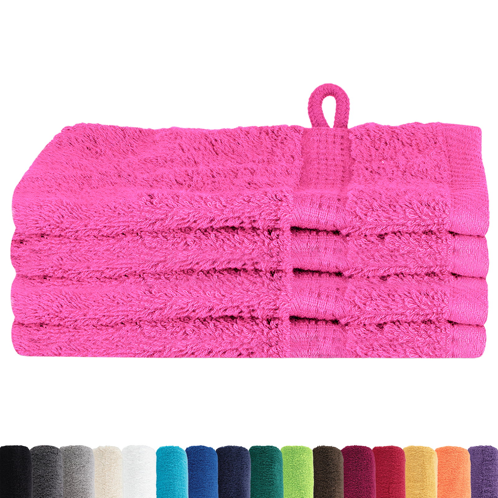 vidaXL Waskruisjes 4 pcs Roze 15 x 21 cm Katoen